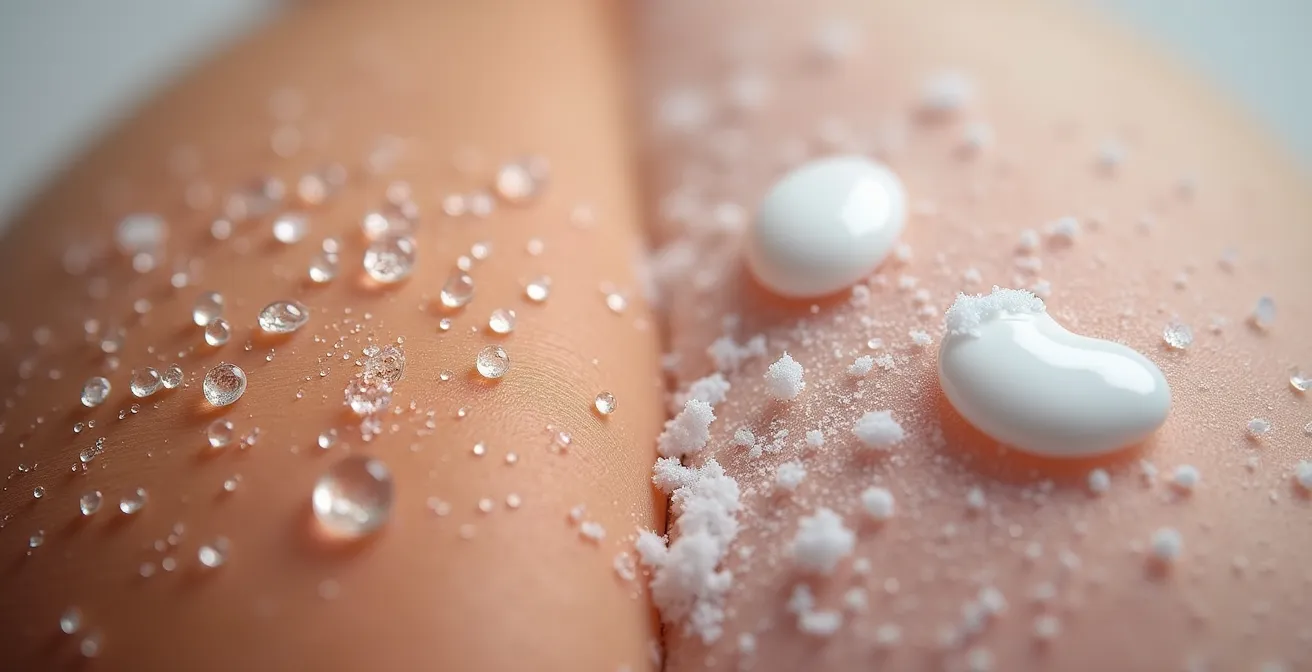 Comparaison microscopique de l'effet des crèmes hydratantes d'été versus d'hiver sur la peau exposée au froid québécois