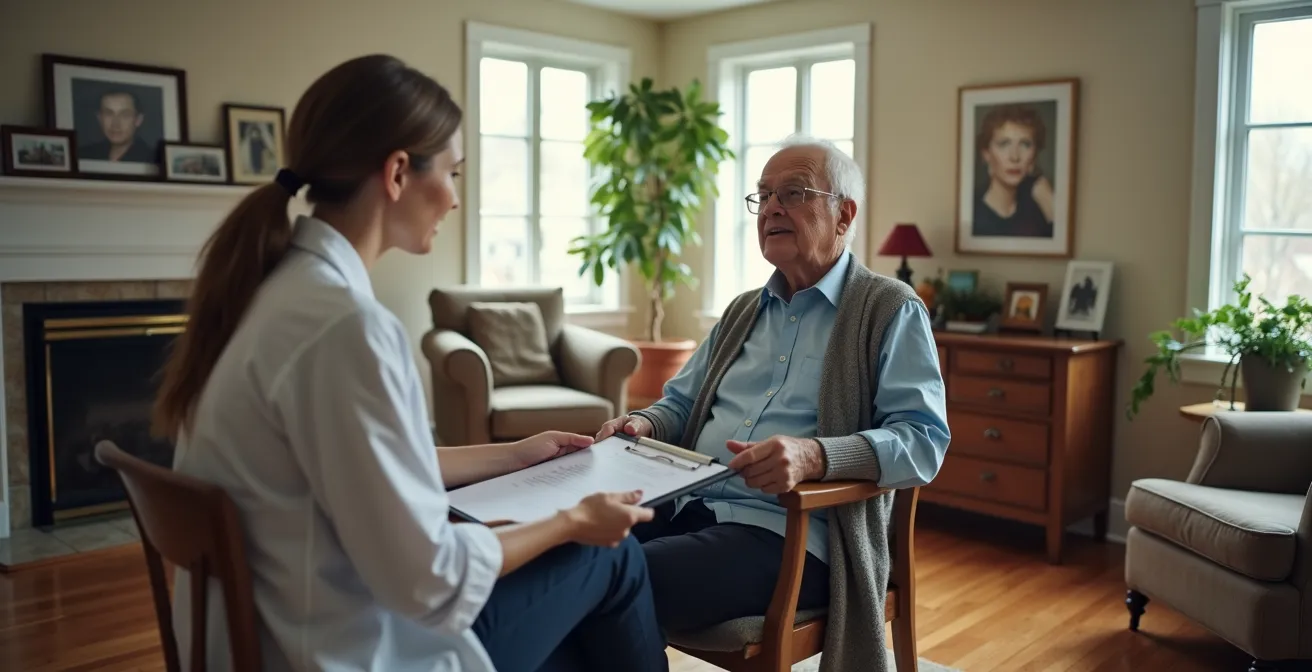 Évaluation SMAF par un ergothérapeute au domicile d'une personne âgée au Québec