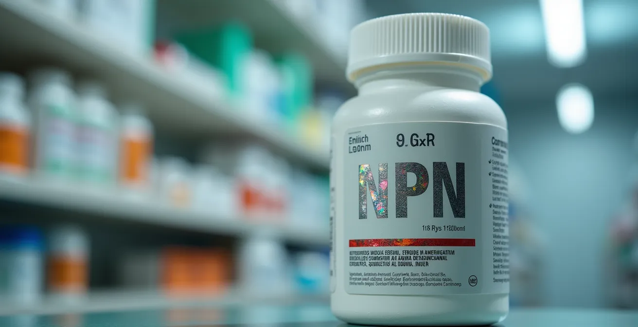 Vérification d'un numéro NPN sur l'étiquette d'un produit de santé naturel canadien